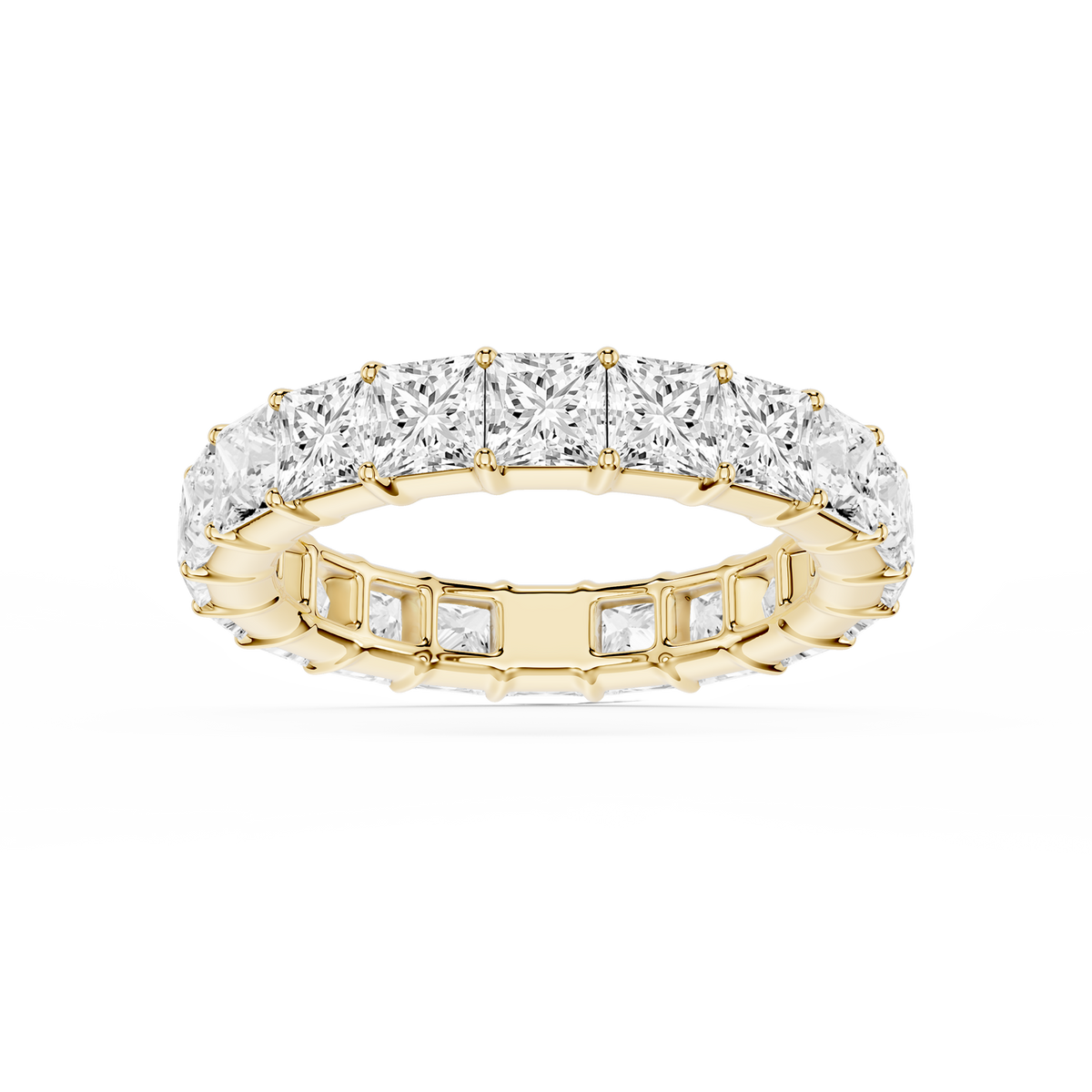 Lovea Frieda Eternity Ring Prinzessschliff – Gelbgold