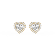 Lovea Pia Ohrstecker – Herzschliff – Gelbgold