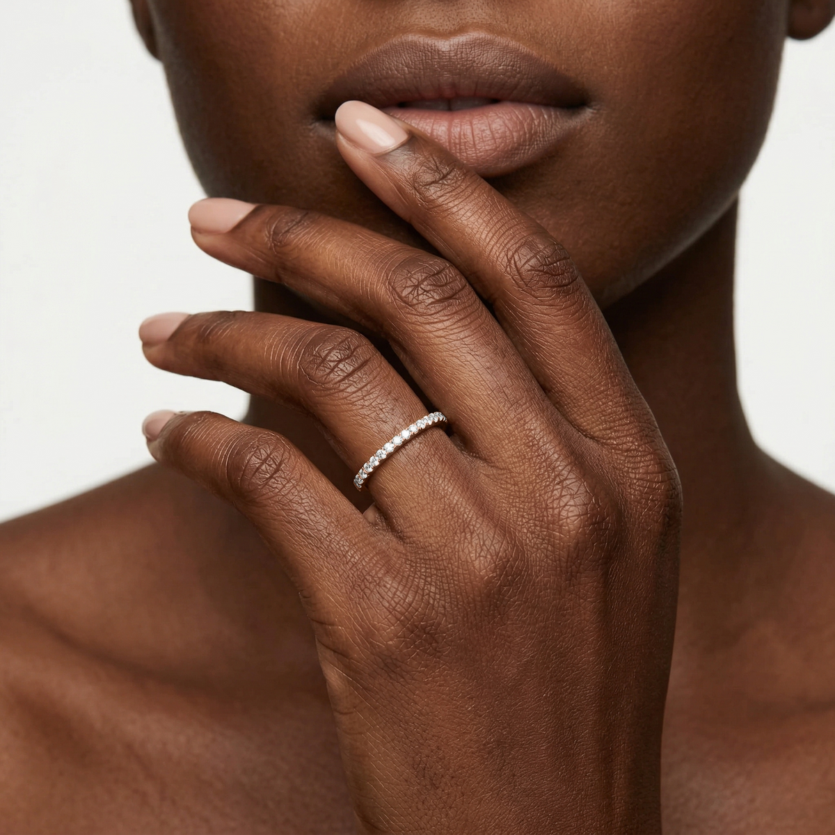 Lovea Eliana Vorsteckring – Mikropavé – Roségold