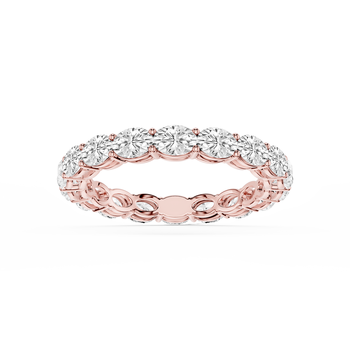 Lovea Ida Eternity Ring Ovalschliff – Roségold