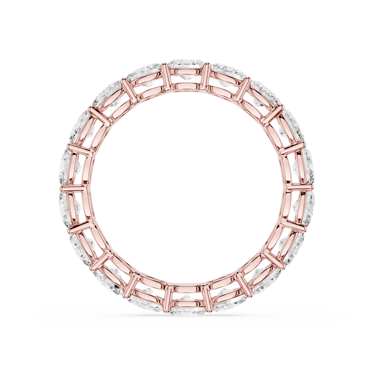 Lovea Ida Eternity Ring Ovalschliff – Roségold