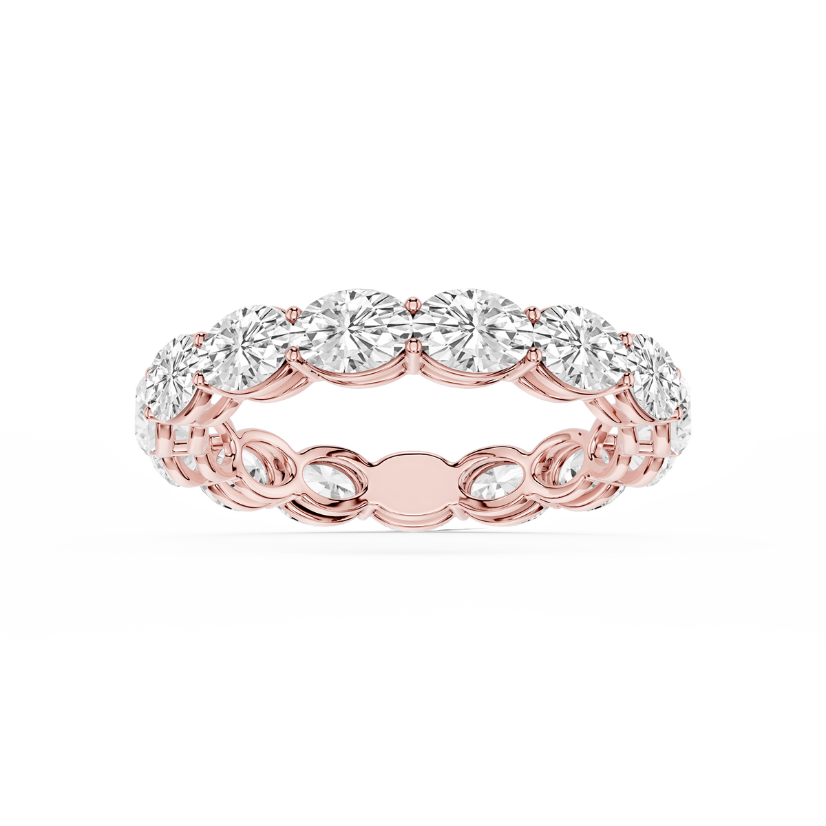 Lovea Ida Eternity Ring Ovalschliff – Roségold