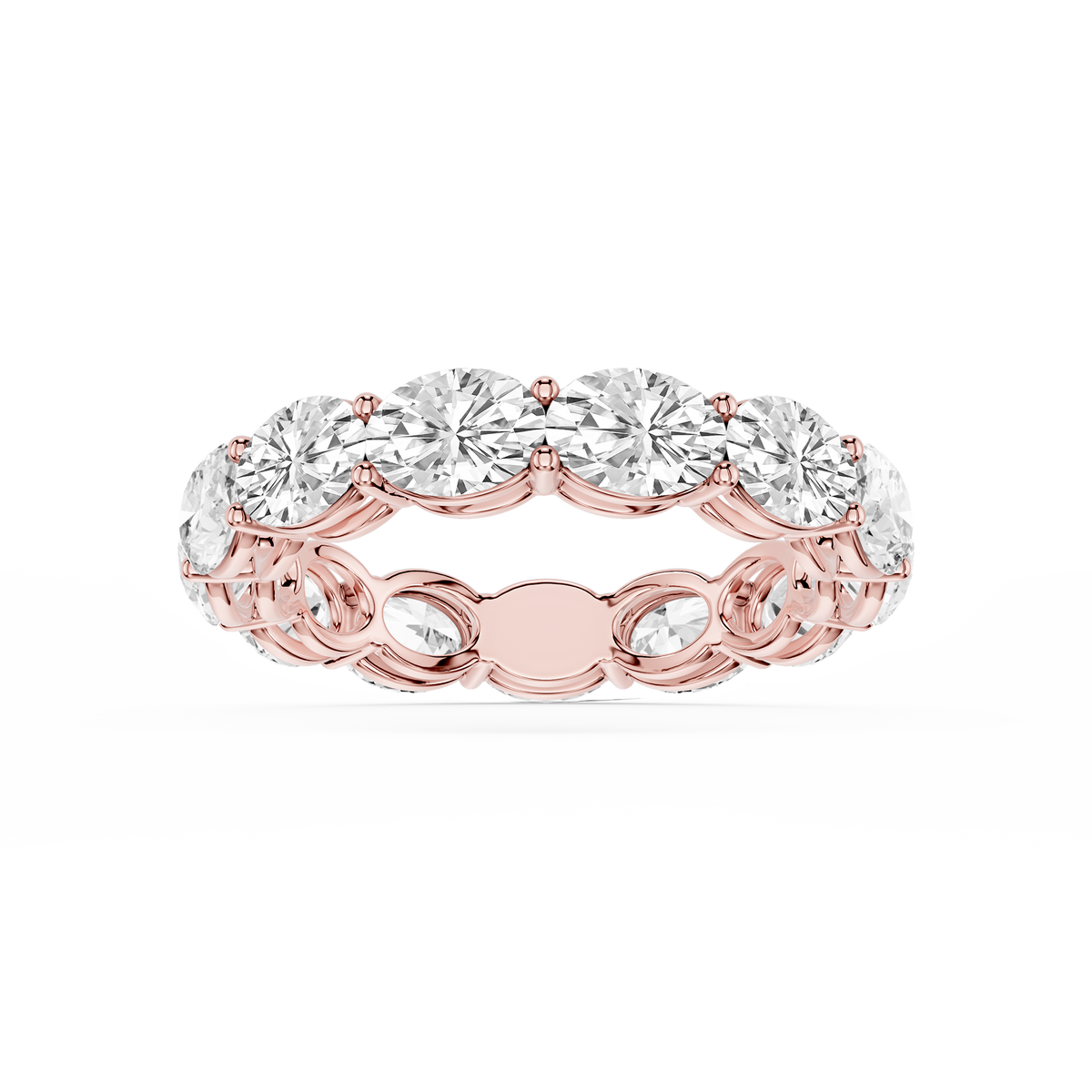Lovea Ida Eternity Ring Ovalschliff – Roségold