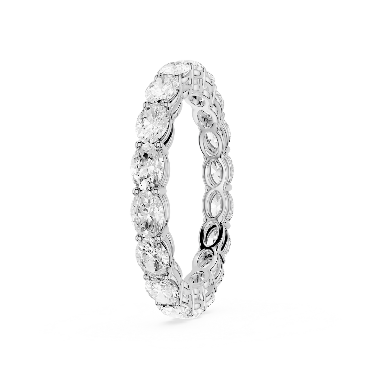 Lovea Ida Eternity Ring Ovalschliff – Weißgold
