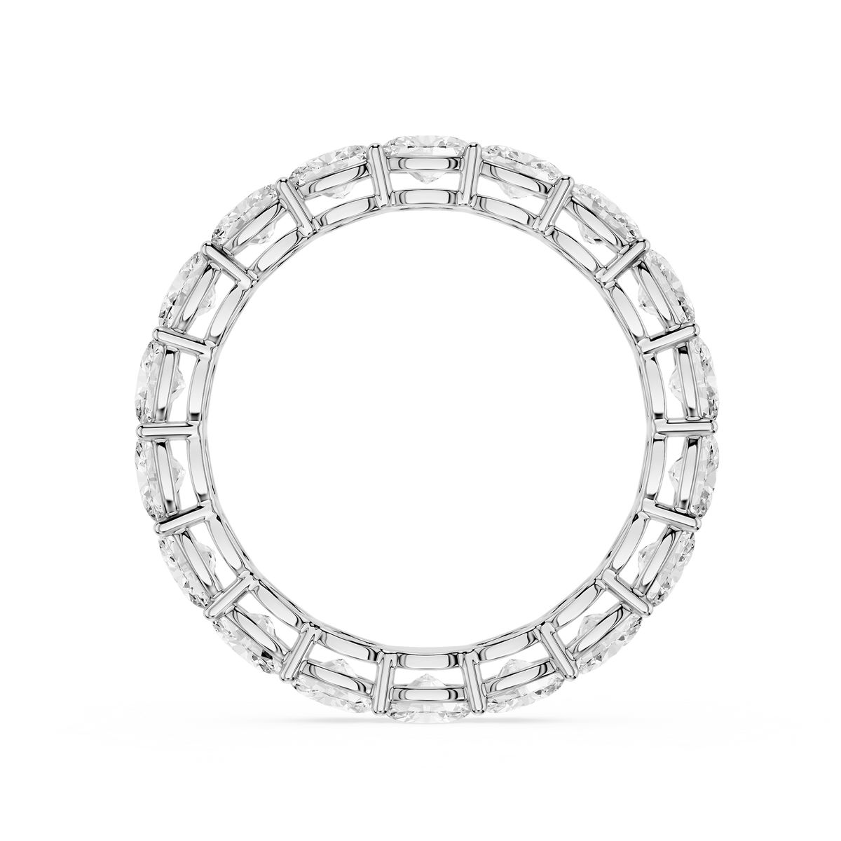 Lovea Ida Eternity Ring Ovalschliff – Weißgold