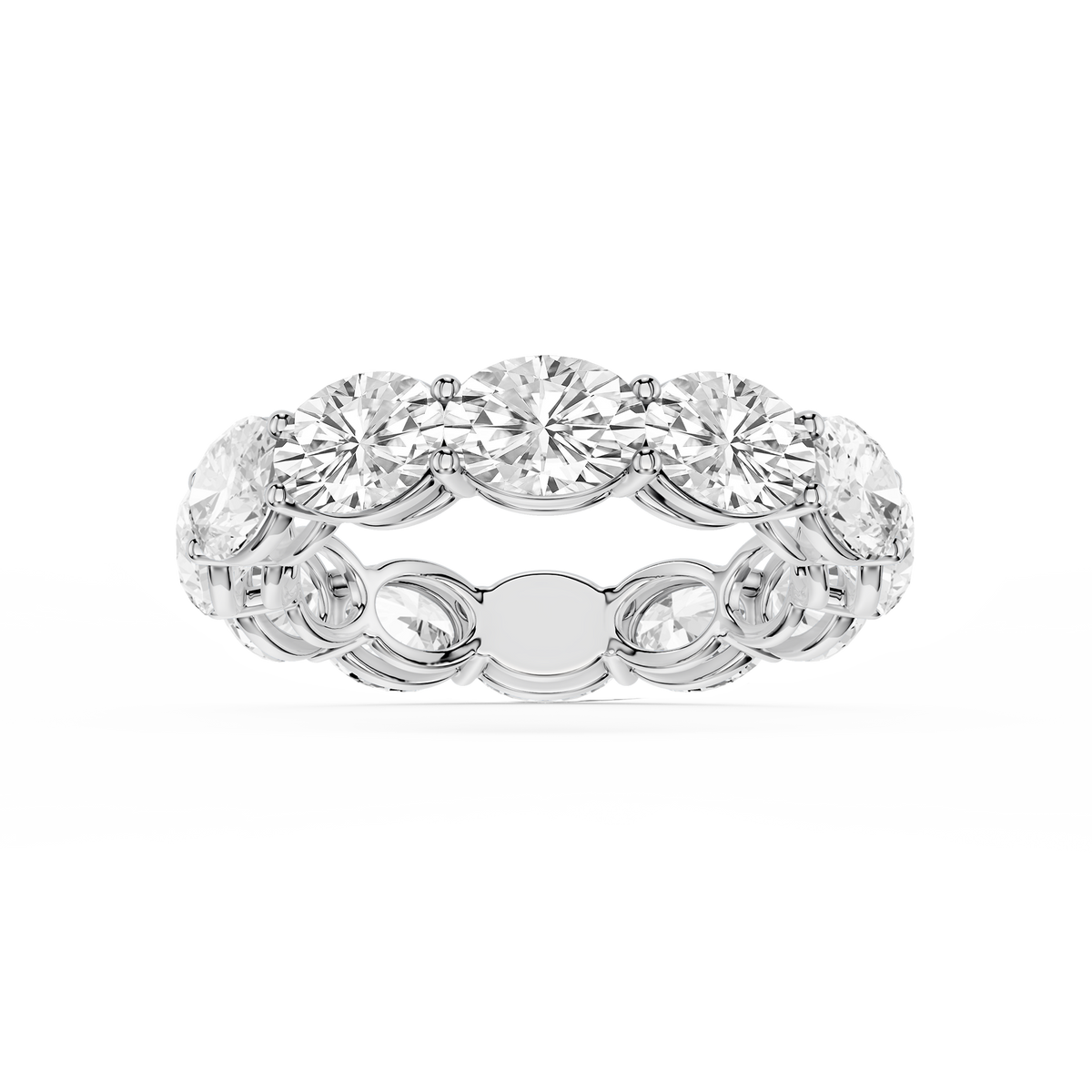 Lovea Ida Eternity Ring Ovalschliff – Weißgold
