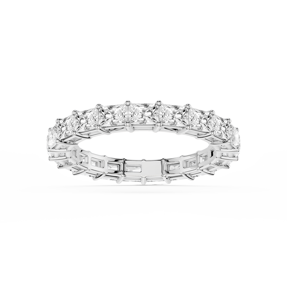 Lovea Ida Eternity Ring Radiantschliff – Weißgold