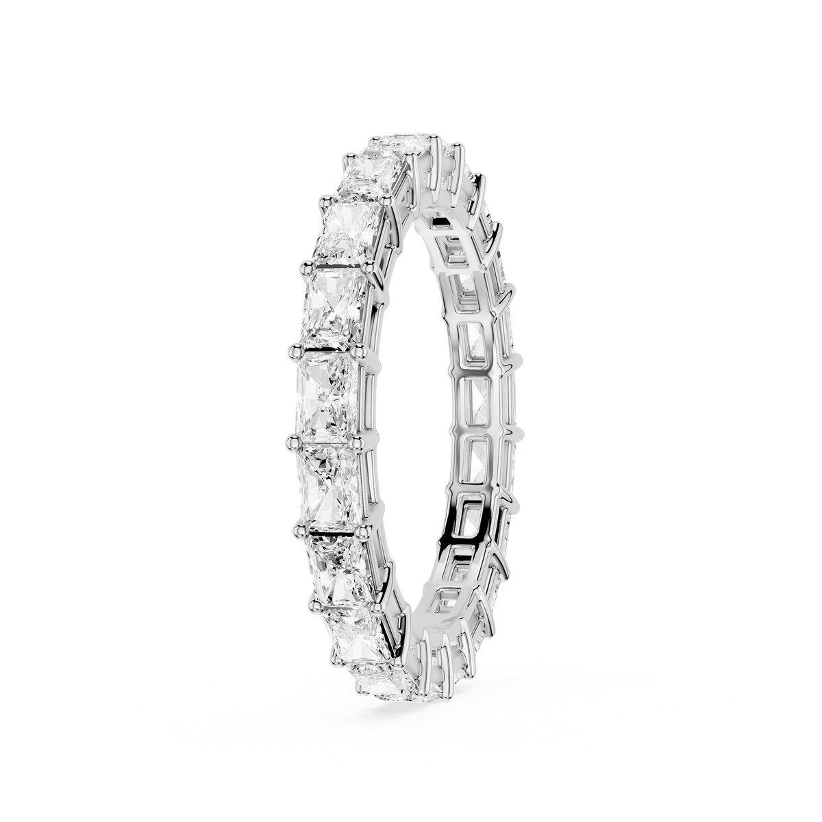 Lovea Ida Eternity Ring Radiantschliff – Weißgold