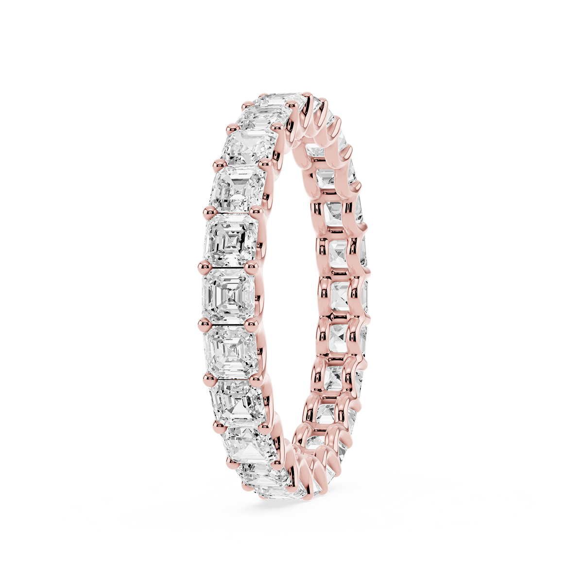 Lovea Romy Eternity Ring Asscherschliff – Roségold