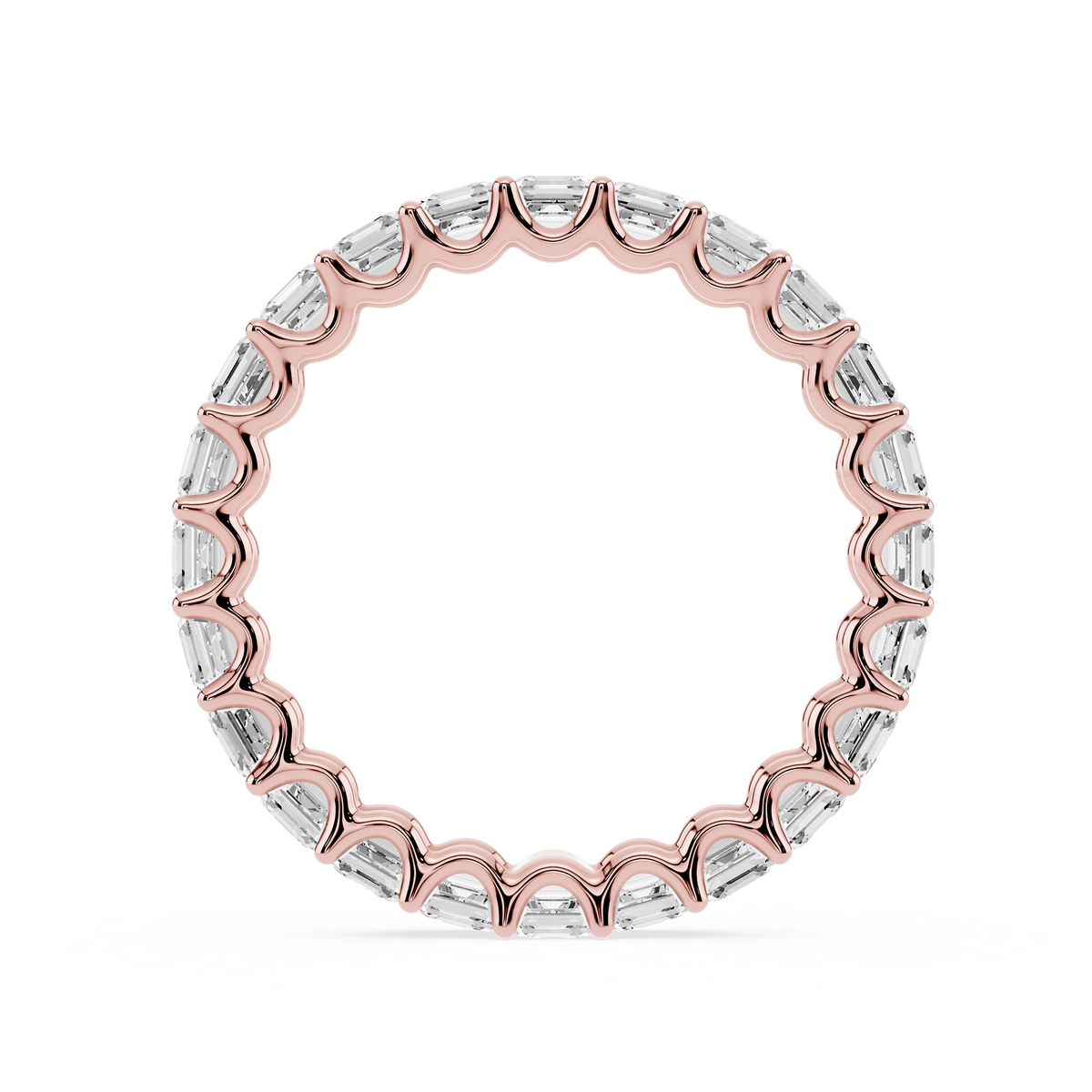 Lovea Romy Eternity Ring Asscherschliff – Roségold