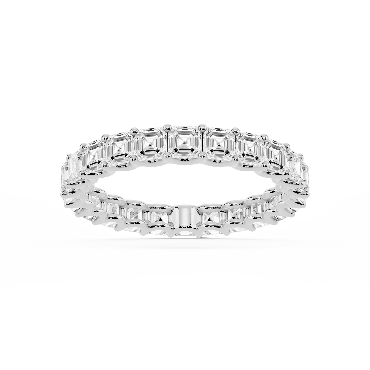 Lovea Romy Eternity Ring Asscherschliff – Weißgold