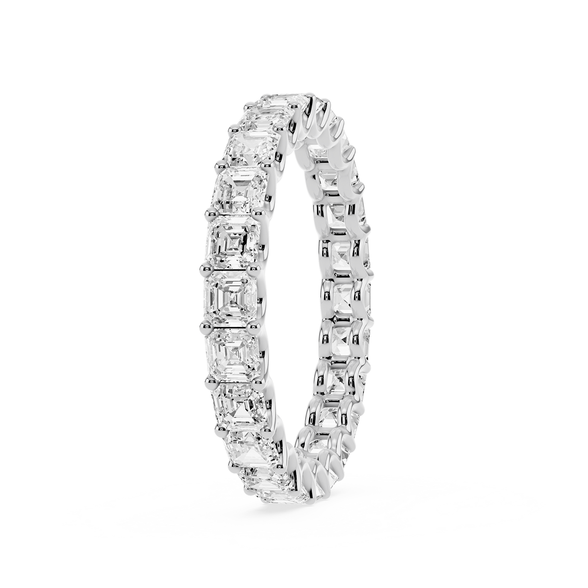Lovea Romy Eternity Ring Asscherschliff – Weißgold