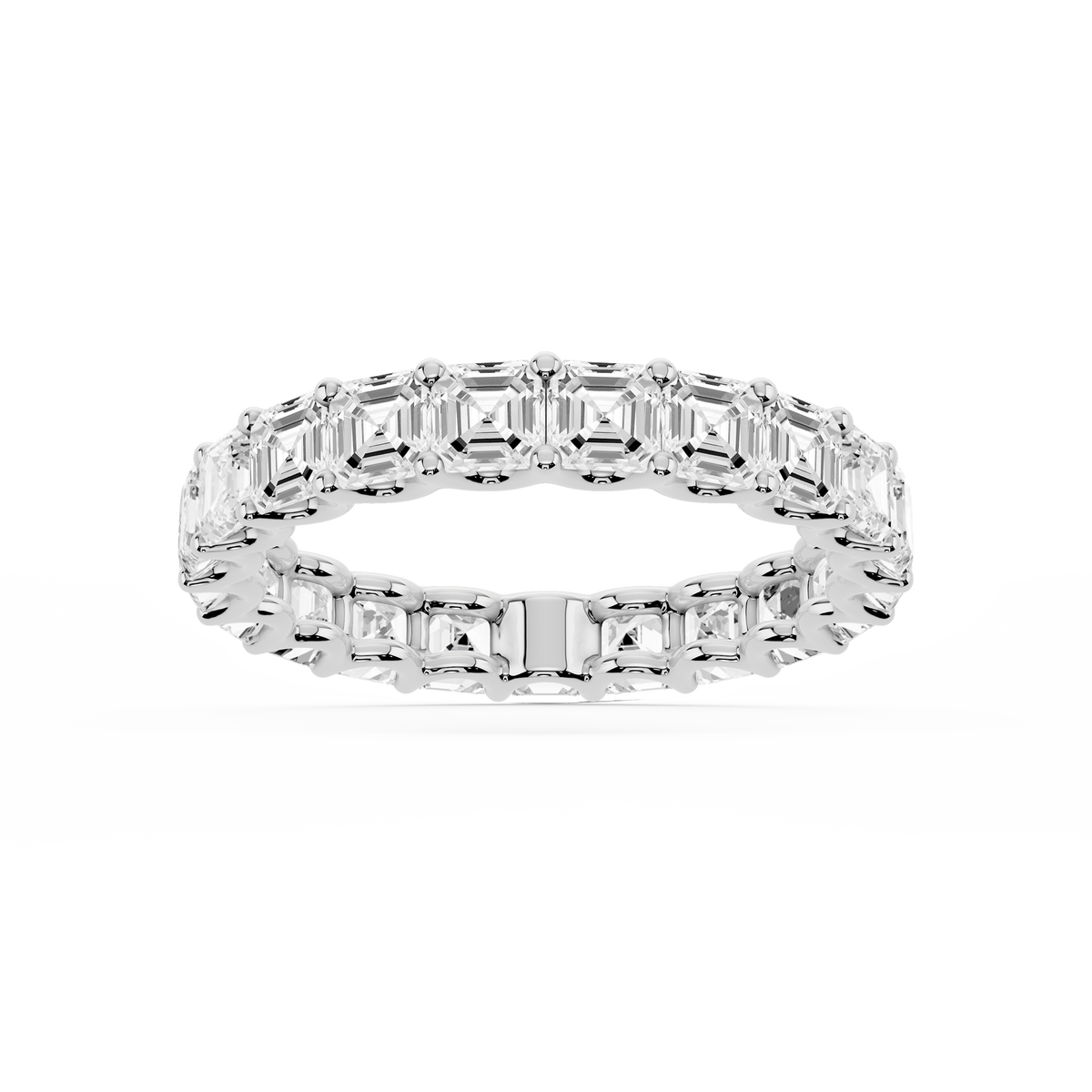 Lovea Romy Eternity Ring Asscherschliff – Weißgold