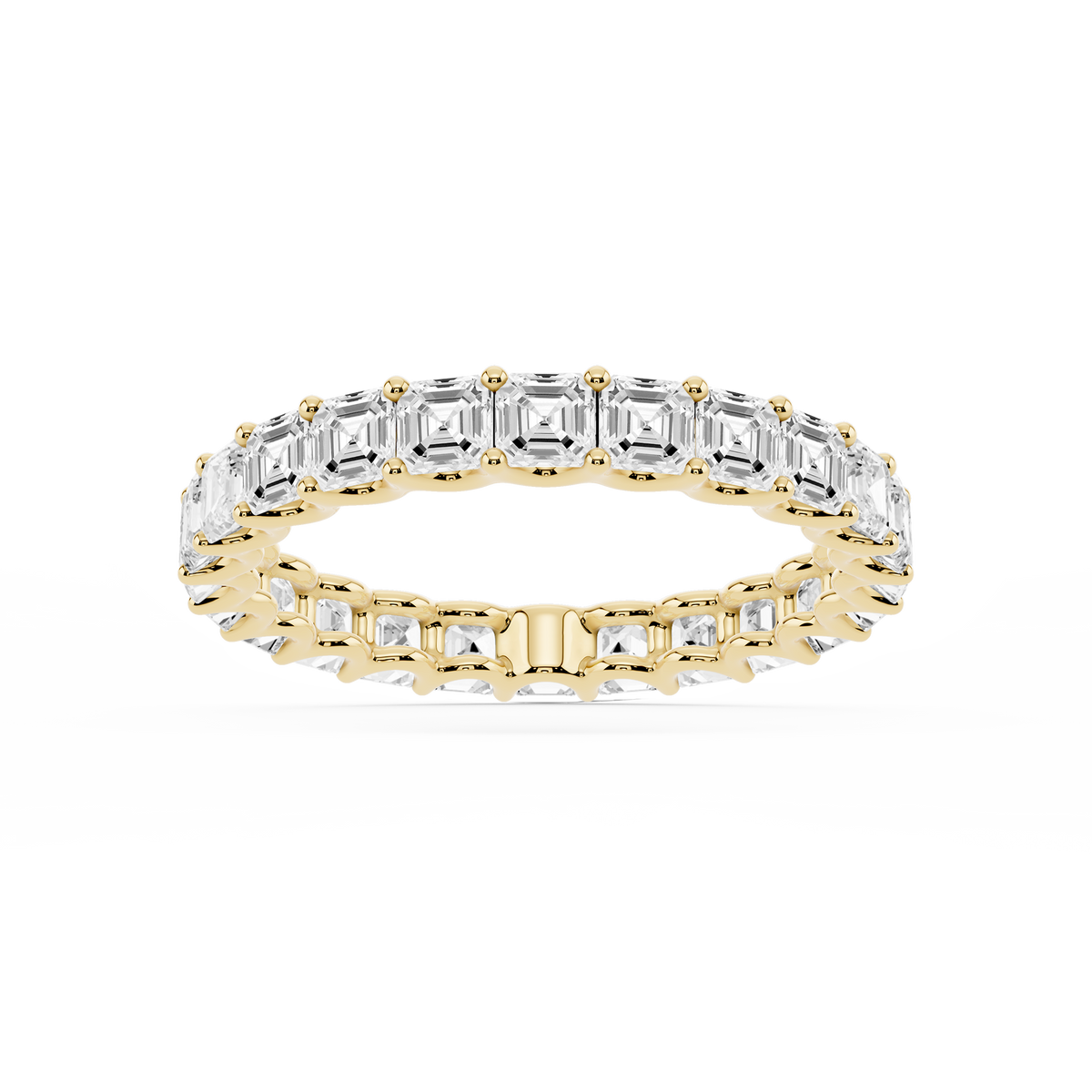 Lovea Romy Eternity Ring Asscherschliff – Gelbgold