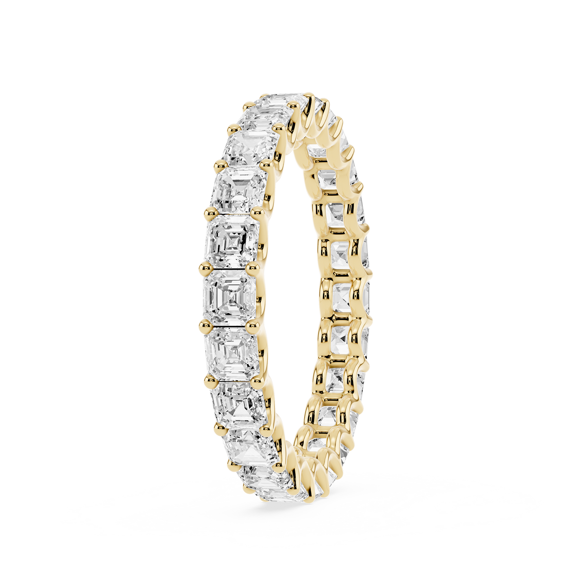 Lovea Romy Eternity Ring Asscherschliff – Gelbgold