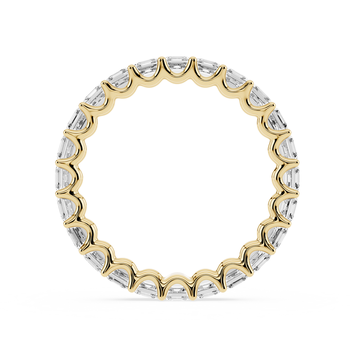 Lovea Romy Eternity Ring Asscherschliff – Gelbgold