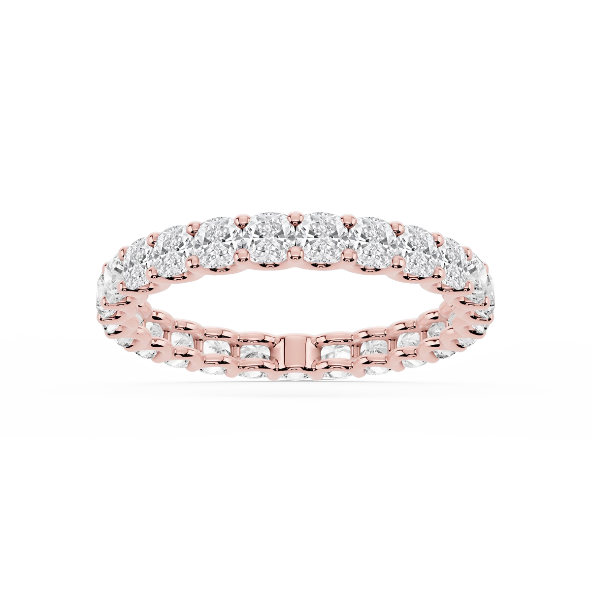 Lovea Romy Eternity Ring Kissenschliff – Roségold