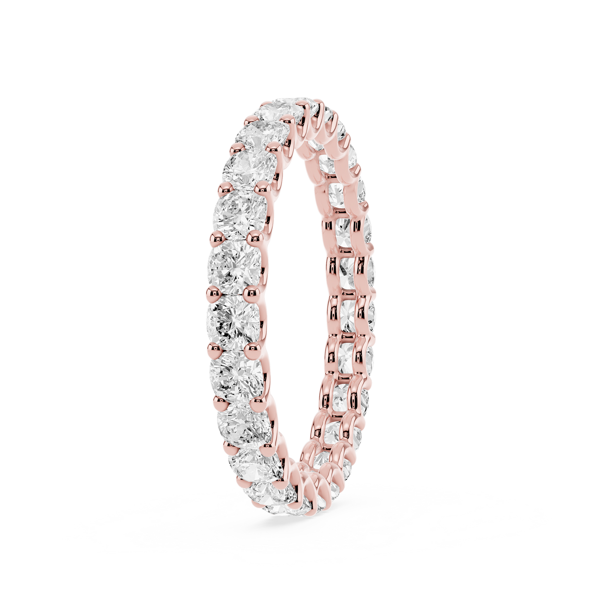 Lovea Romy Eternity Ring Kissenschliff – Roségold