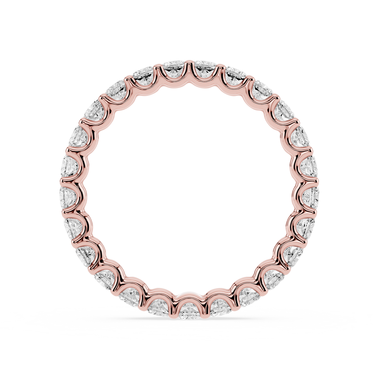 Lovea Romy Eternity Ring Kissenschliff – Roségold