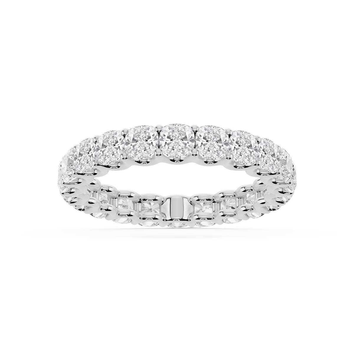 Lovea Romy Eternity Ring Kissenschliff – Weißgold