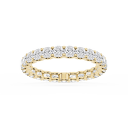 Lovea Romy Eternity Ring Kissenschliff – Gelbgold