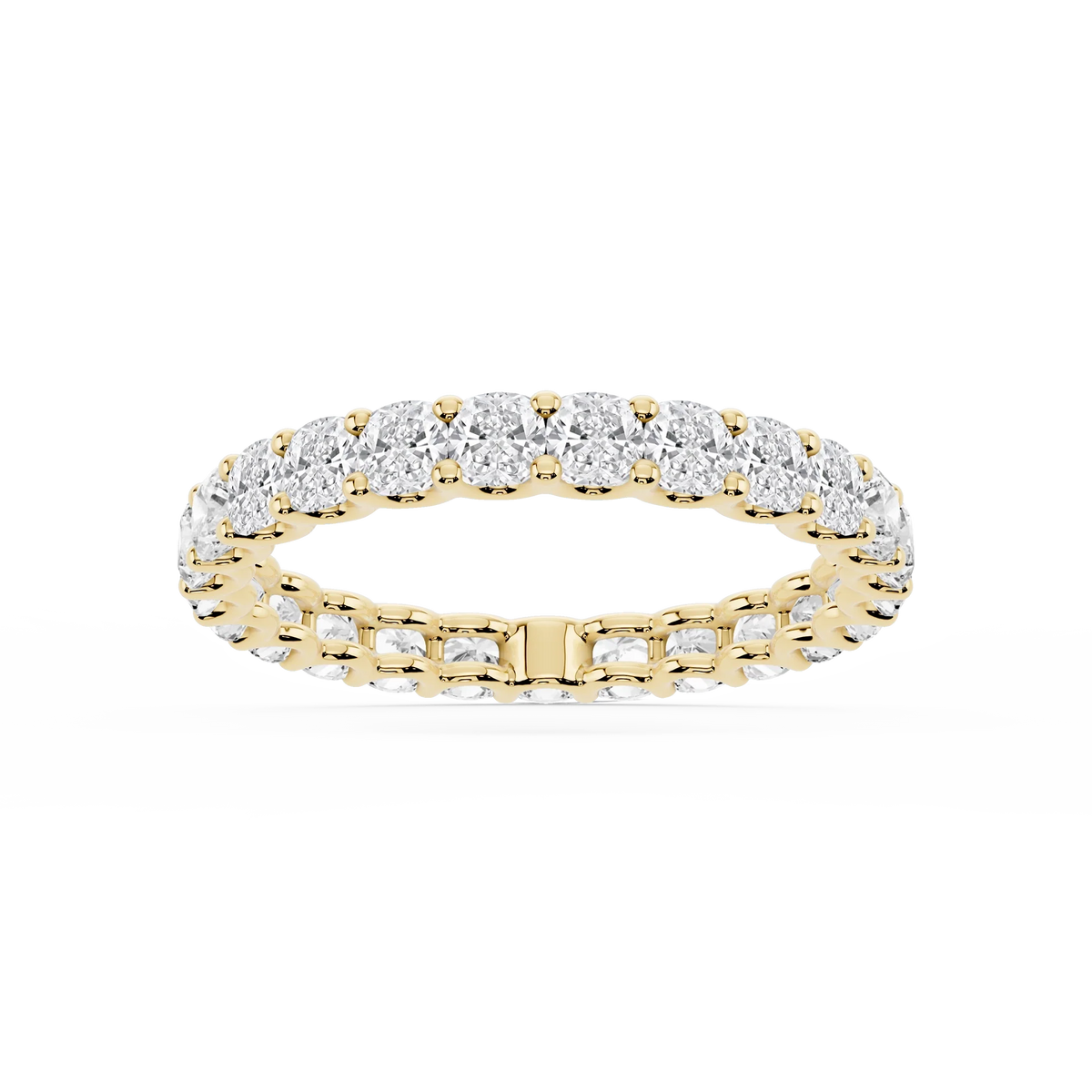 Lovea Romy Eternity Ring Kissenschliff – Gelbgold