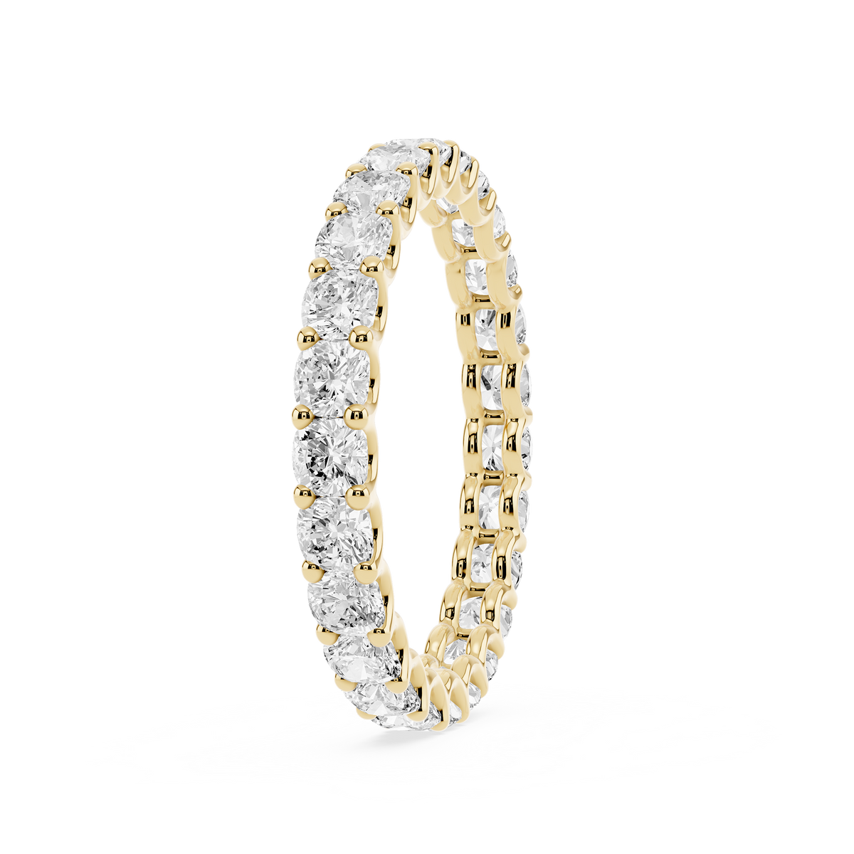 Lovea Romy Eternity Ring Kissenschliff – Gelbgold