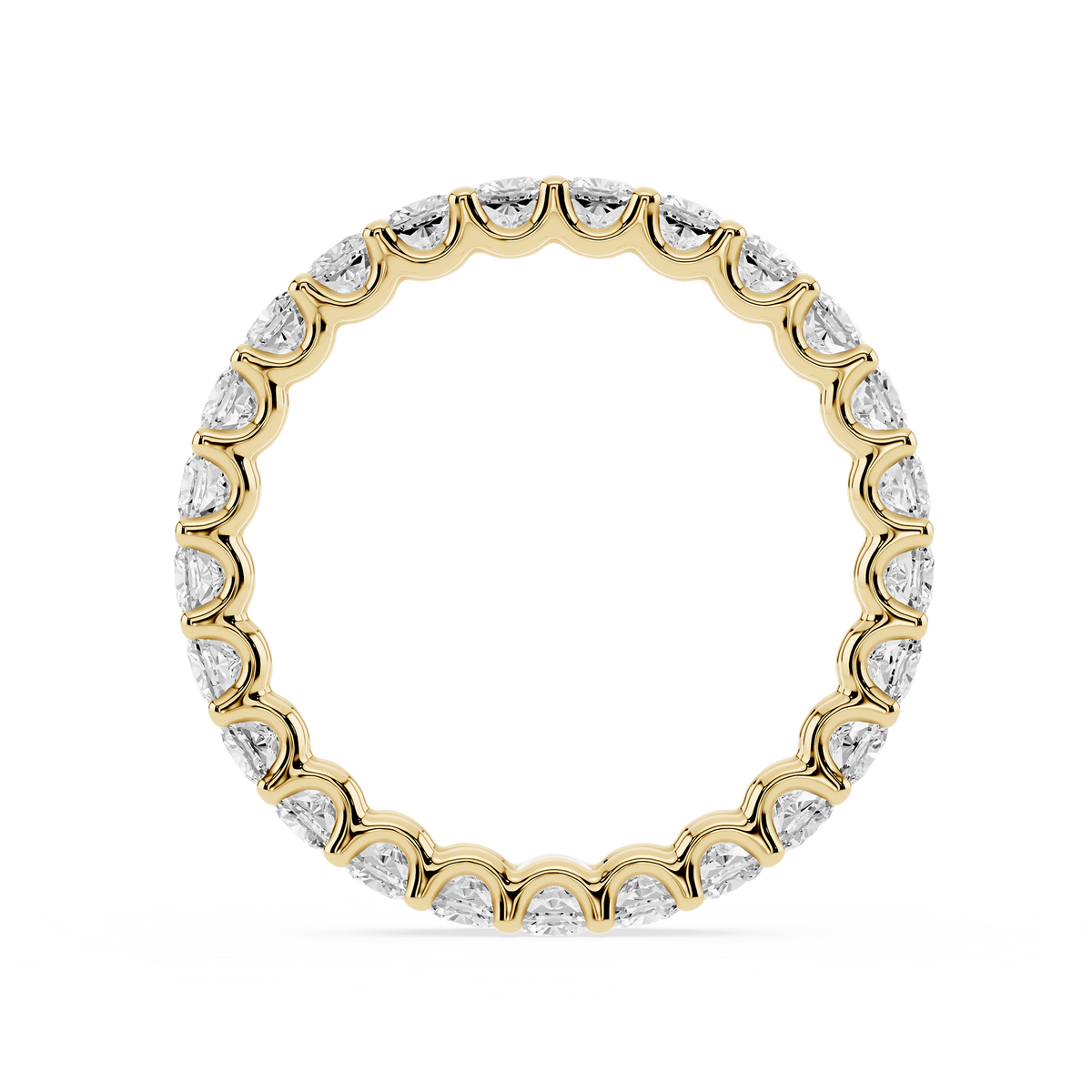 Lovea Romy Eternity Ring Kissenschliff – Gelbgold