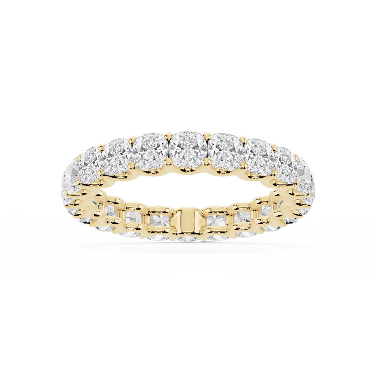 Lovea Romy Eternity Ring Kissenschliff – Gelbgold