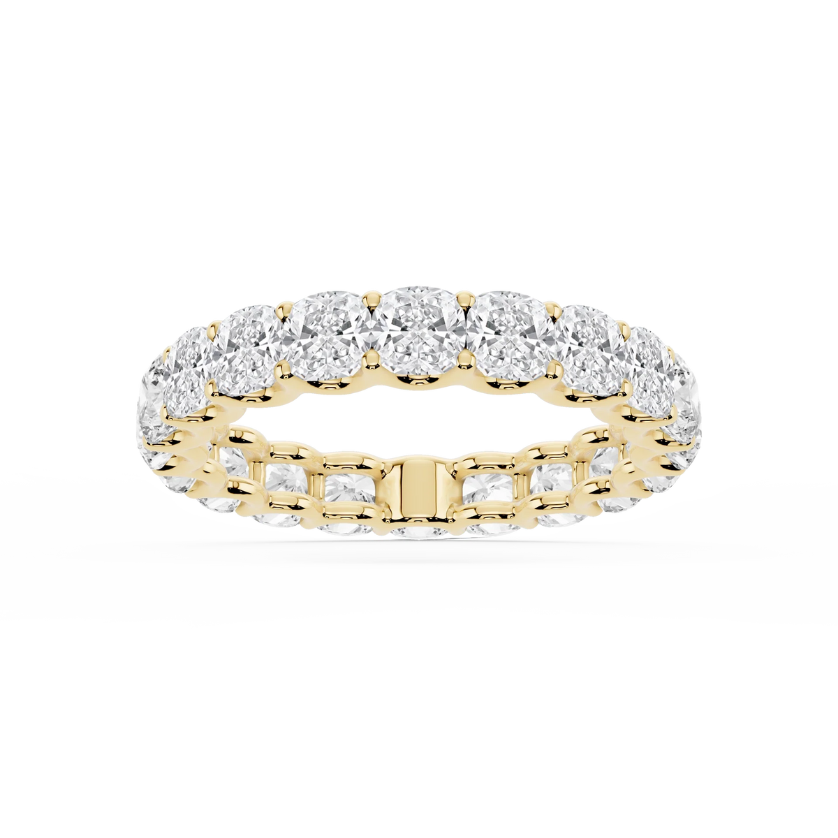Lovea Romy Eternity Ring Kissenschliff – Gelbgold