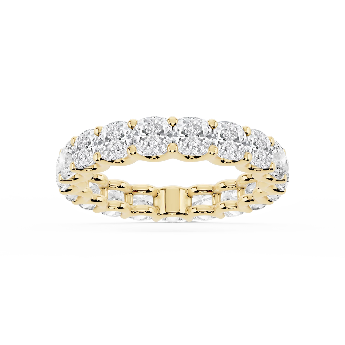 Lovea Romy Eternity Ring Kissenschliff – Gelbgold