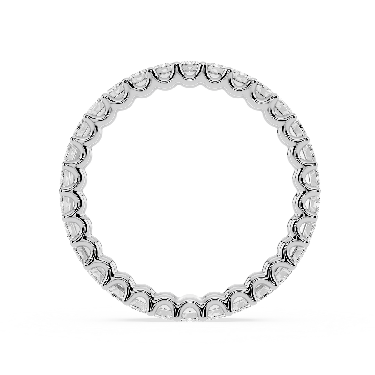 Lovea Romy Eternity Ring Smaragdschliff – Weißgold