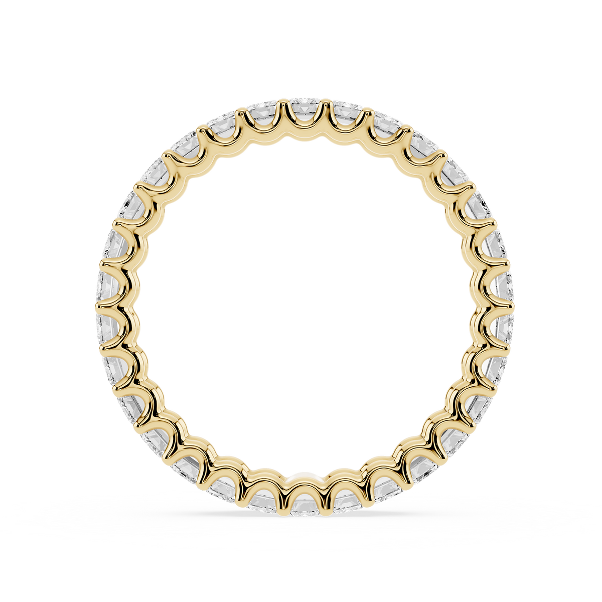 Lovea Romy Eternity Ring Smaragdschliff – Gelbgold