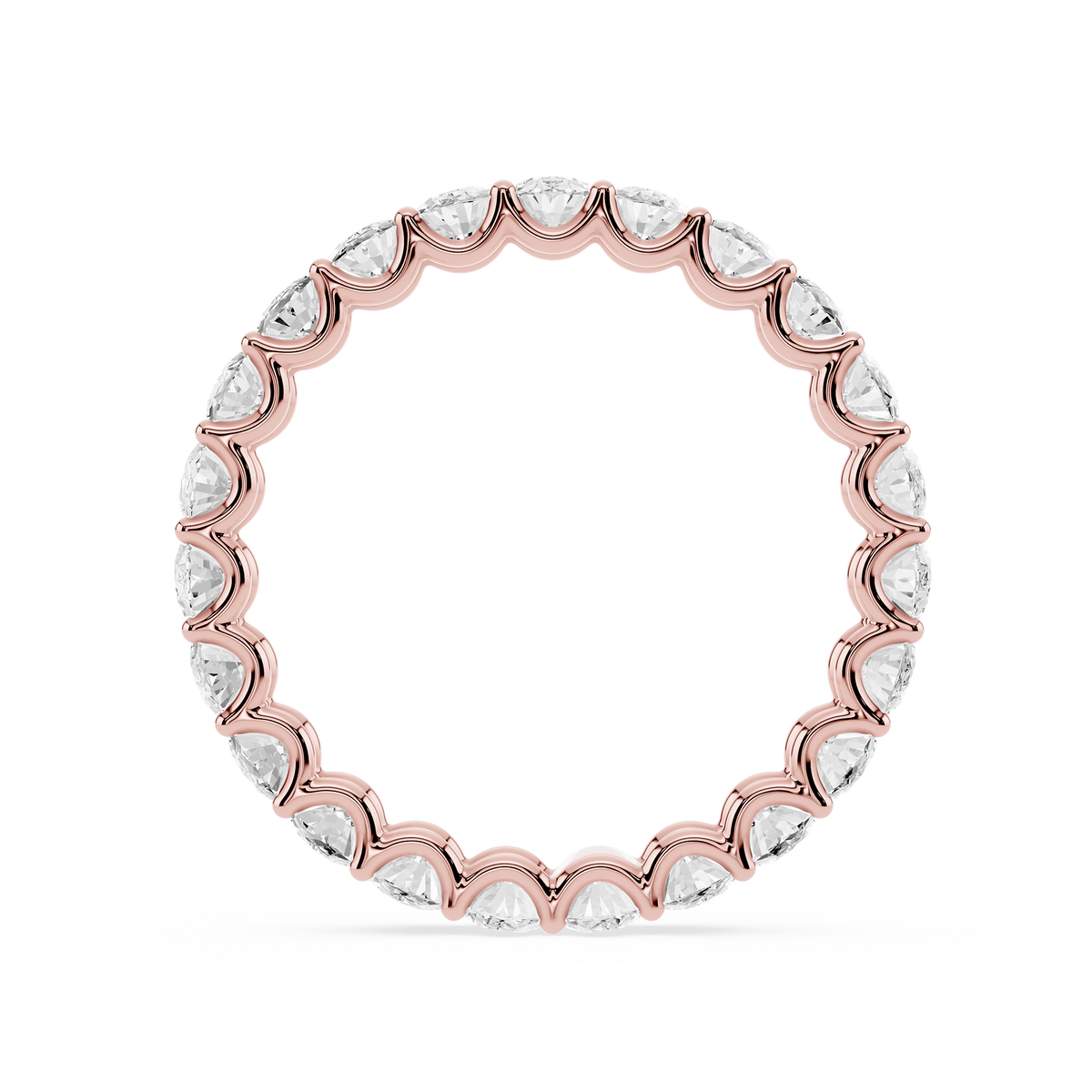 Lovea Romy Eternity Ring Ovalschliff – Roségold