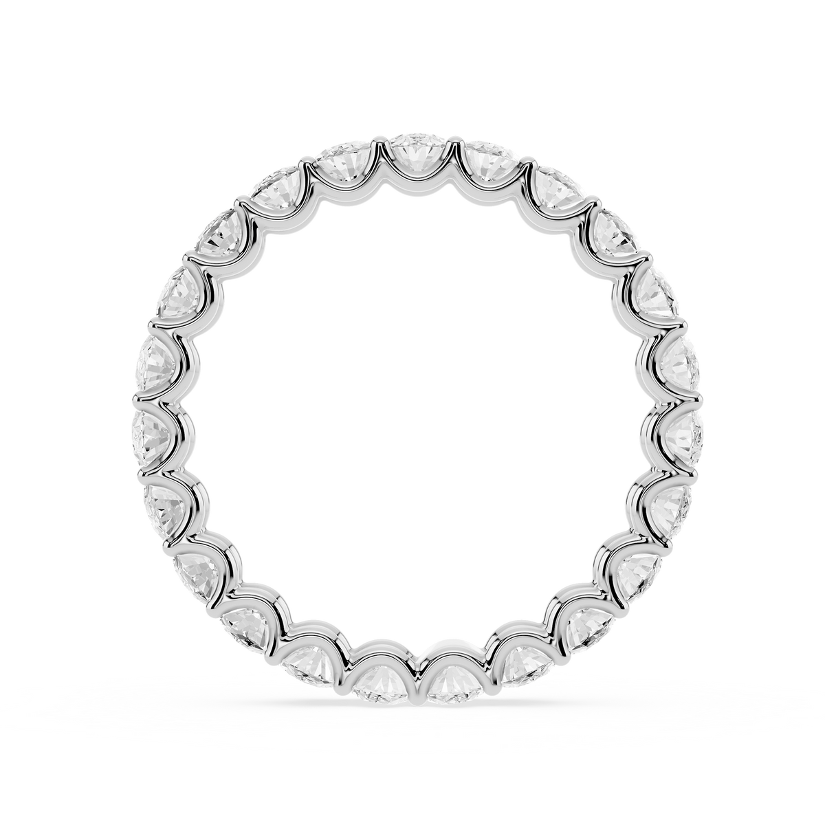 Lovea Romy Eternity Ring Ovalschliff – Weißgold