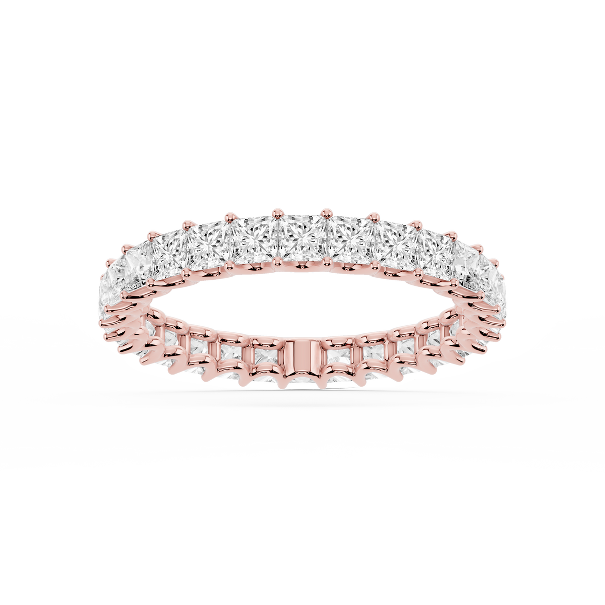 Lovea Romy Eternity Ring Prinzessschliff – Roségold