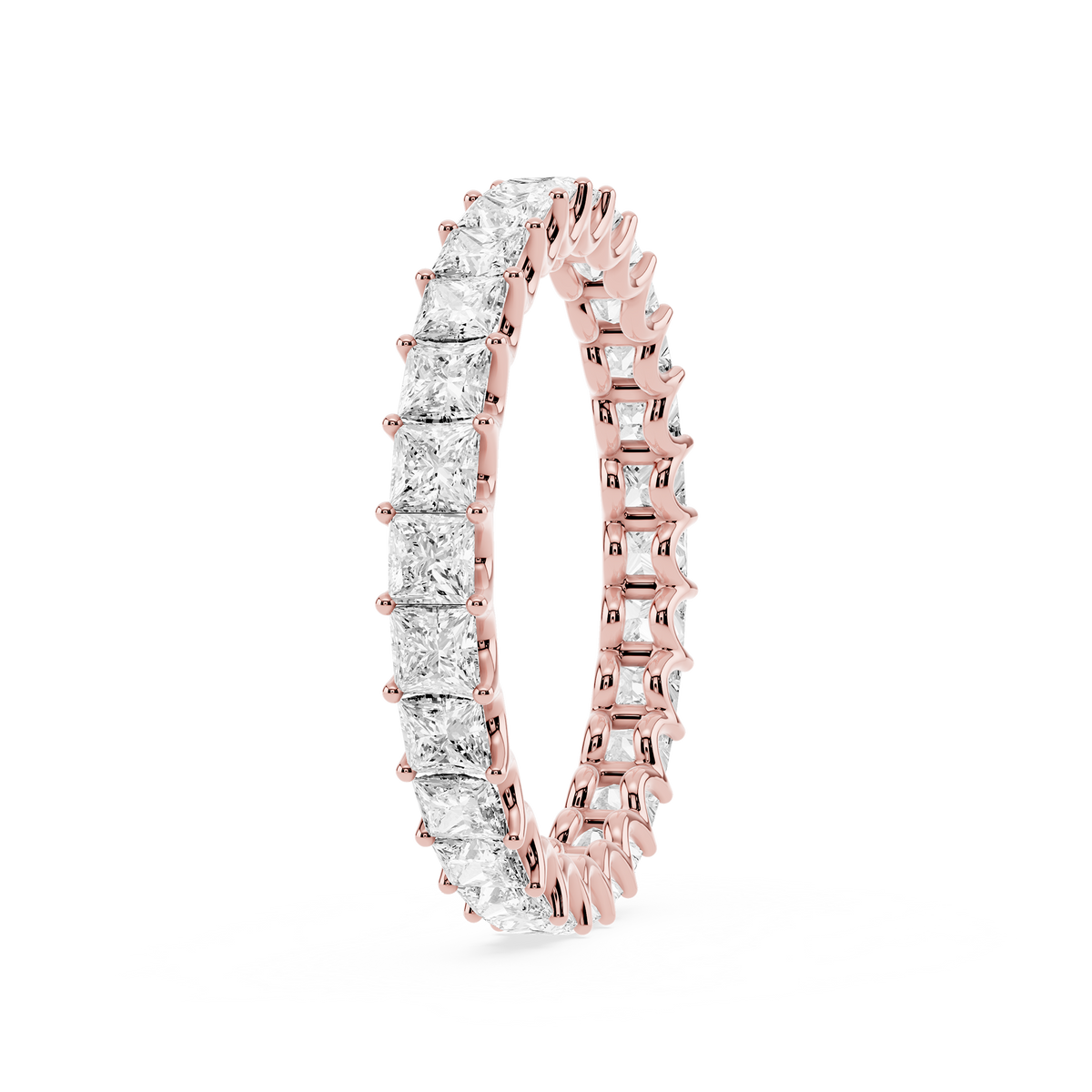 Lovea Romy Eternity Ring Prinzessschliff – Roségold