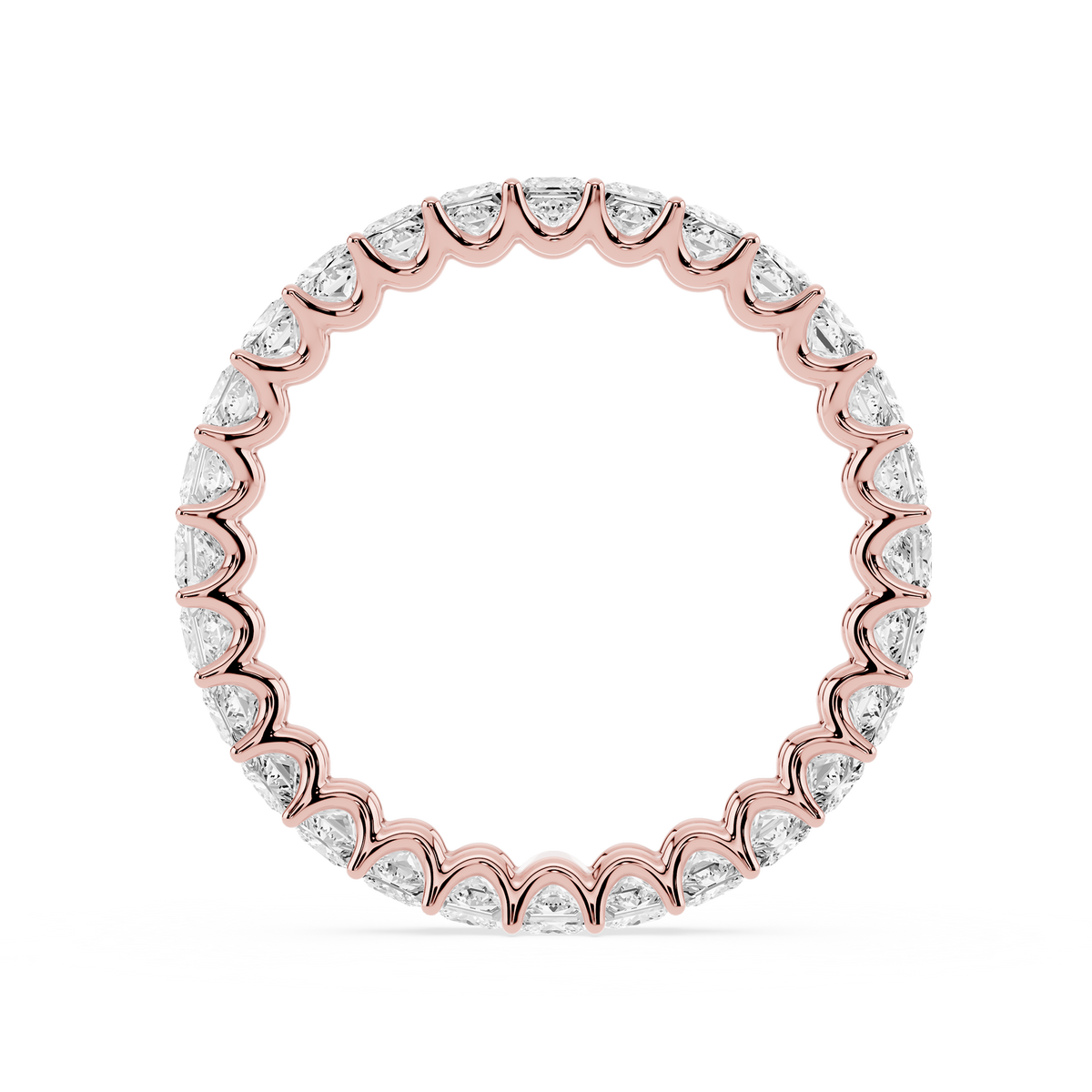 Lovea Romy Eternity Ring Prinzessschliff – Roségold