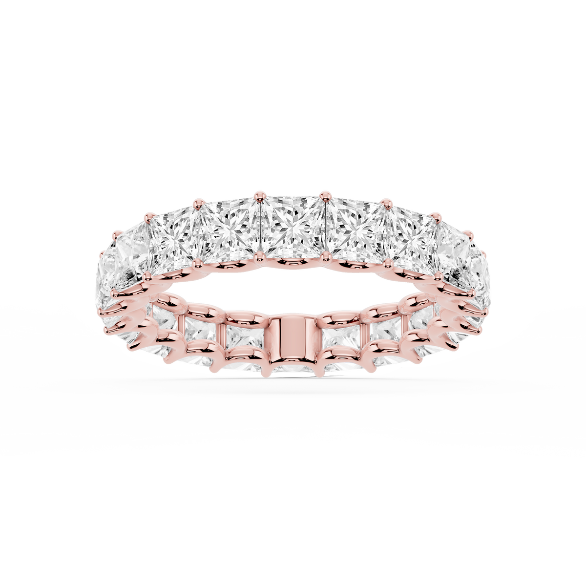 Lovea Romy Eternity Ring Prinzessschliff – Roségold