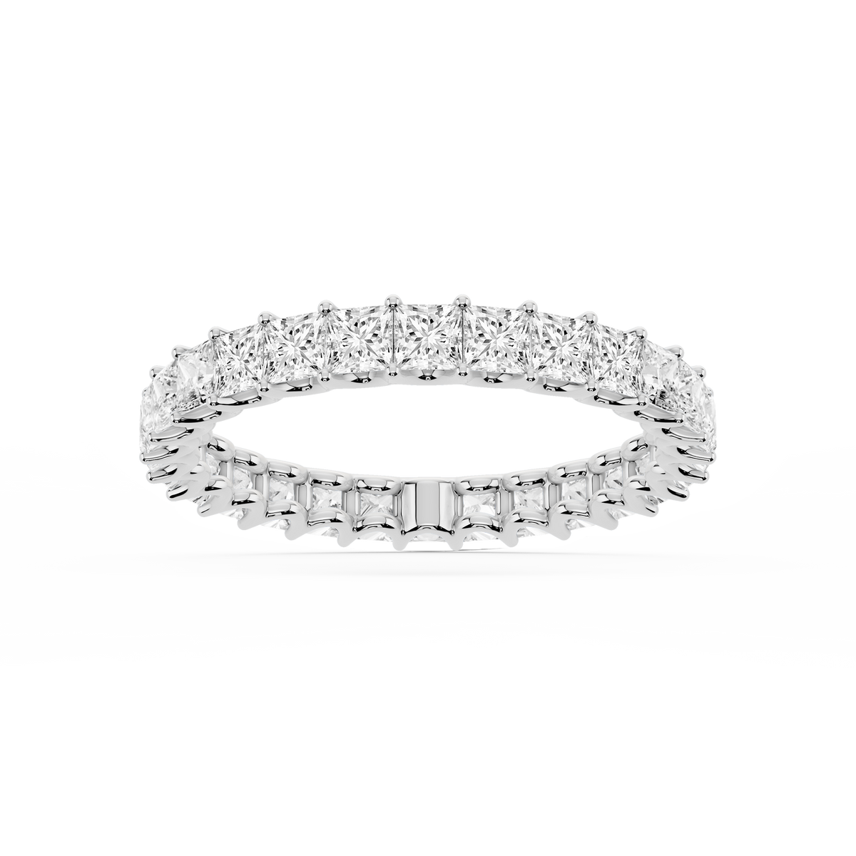 Lovea Romy Eternity Ring Prinzessschliff – Weißgold