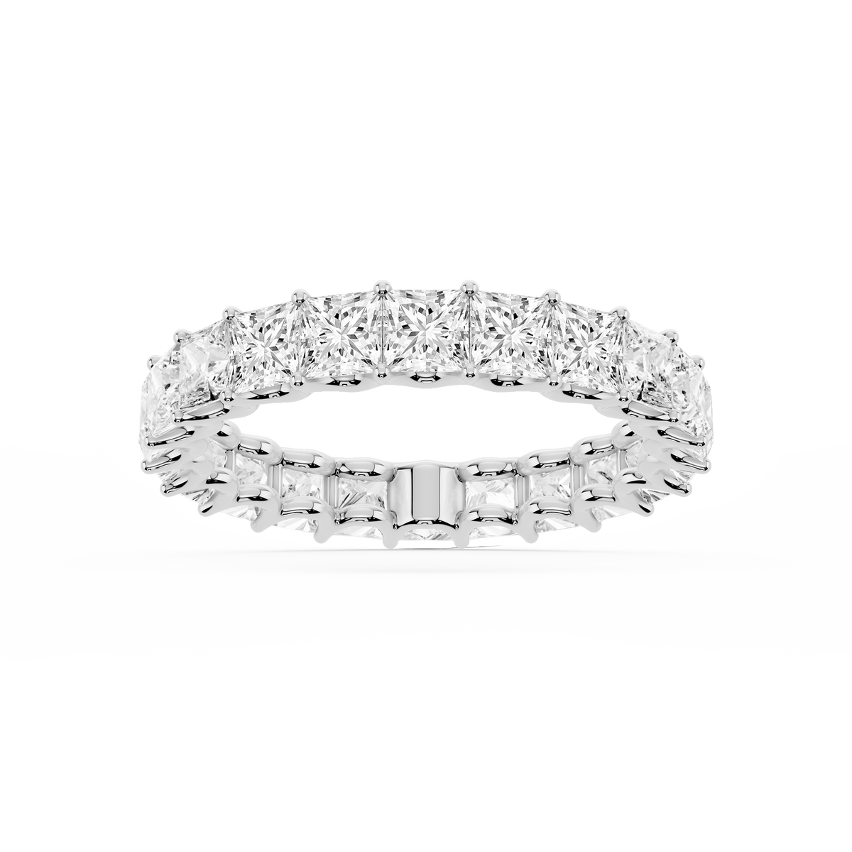 Lovea Romy Eternity Ring Prinzessschliff – Weißgold