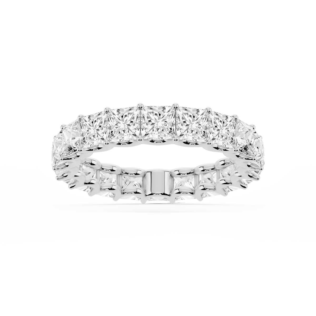 Lovea Romy Eternity Ring Prinzessschliff – Weißgold