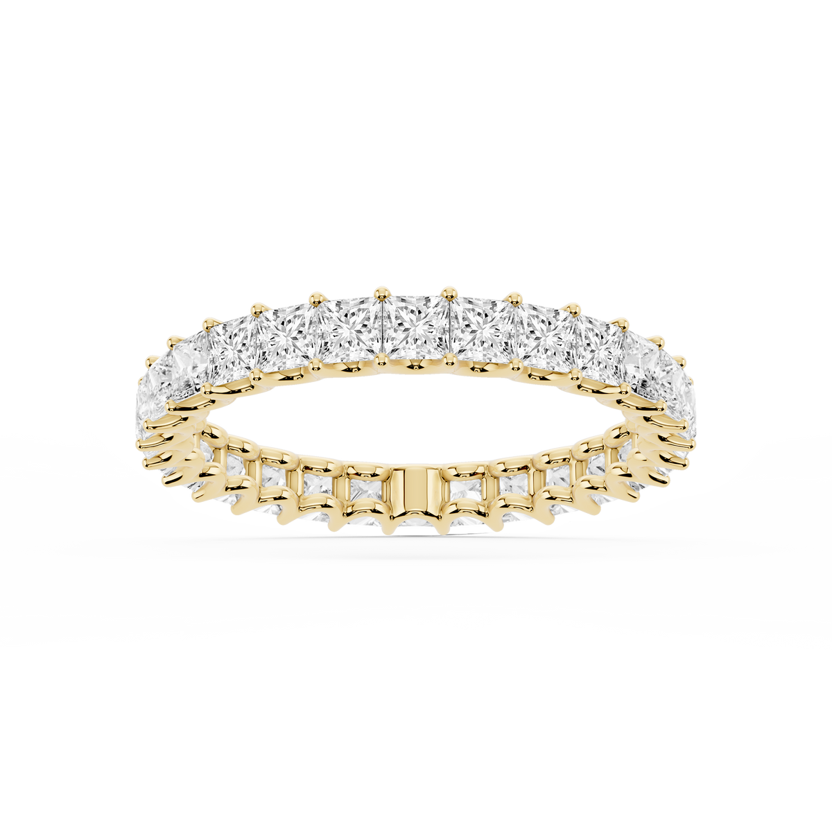 Lovea Romy Eternity Ring Prinzessschliff – Gelbgold