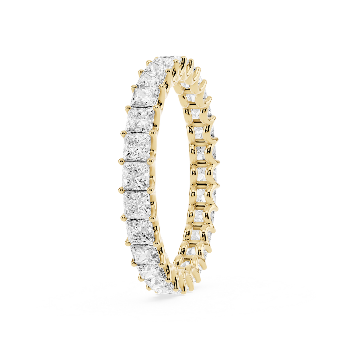 Lovea Romy Eternity Ring Prinzessschliff – Gelbgold