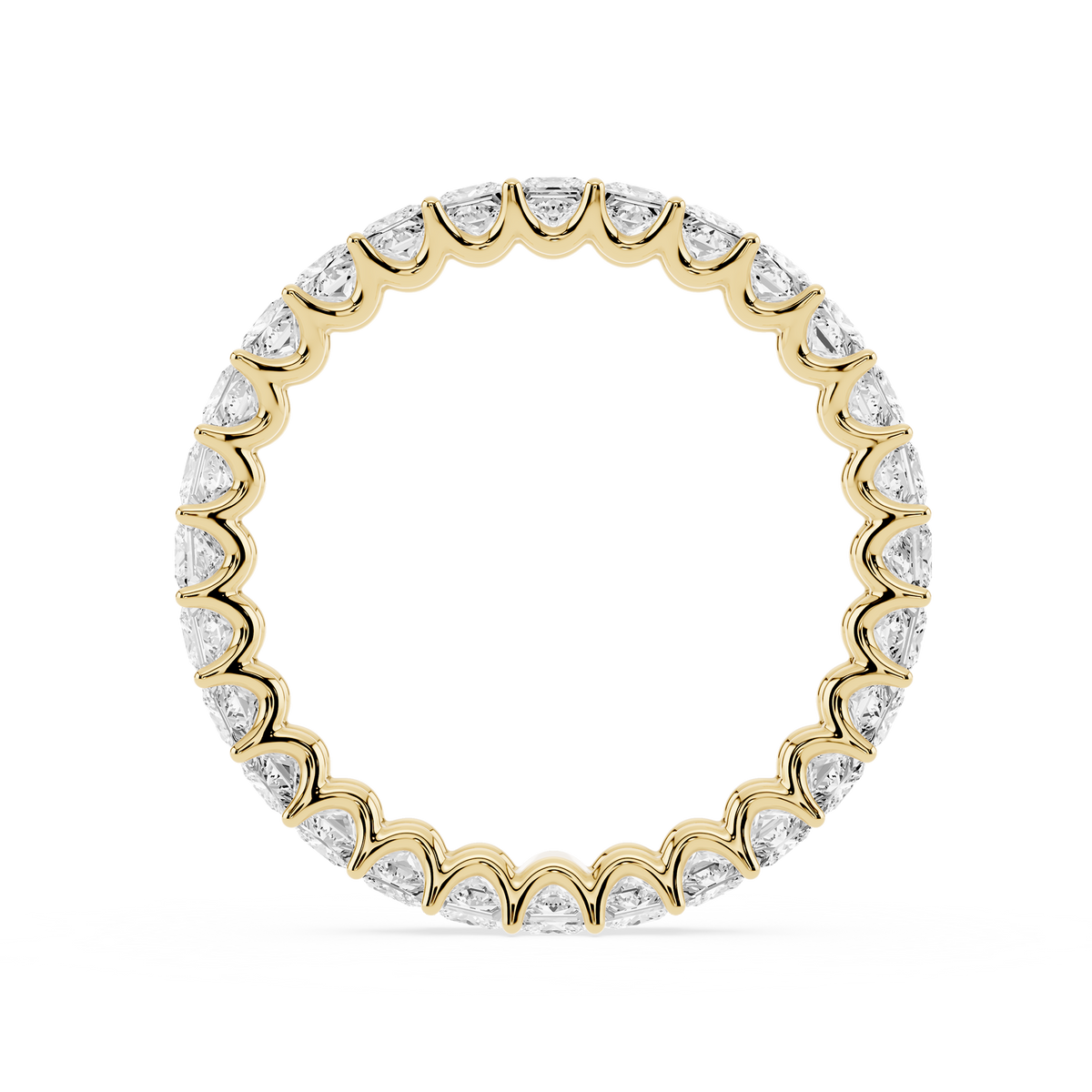 Lovea Romy Eternity Ring Prinzessschliff – Gelbgold