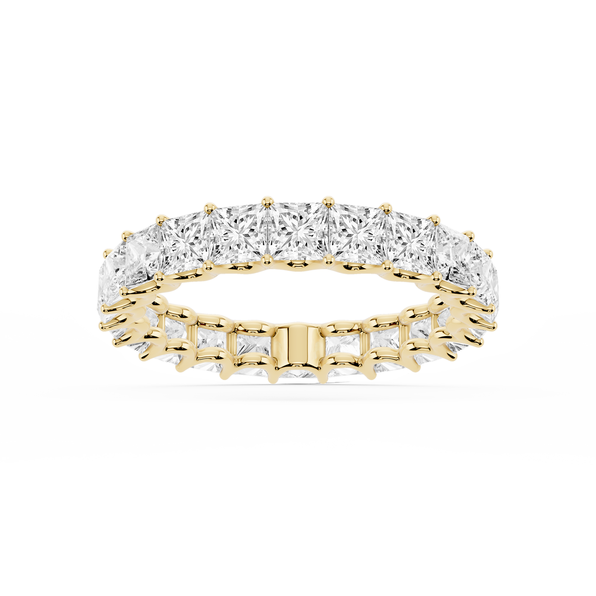 Lovea Romy Eternity Ring Prinzessschliff – Gelbgold