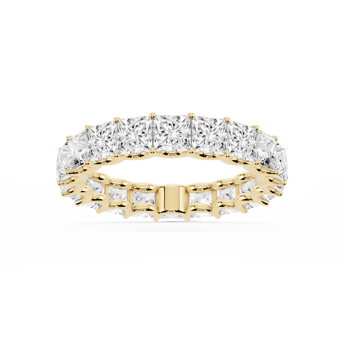 Lovea Romy Eternity Ring Prinzessschliff – Gelbgold