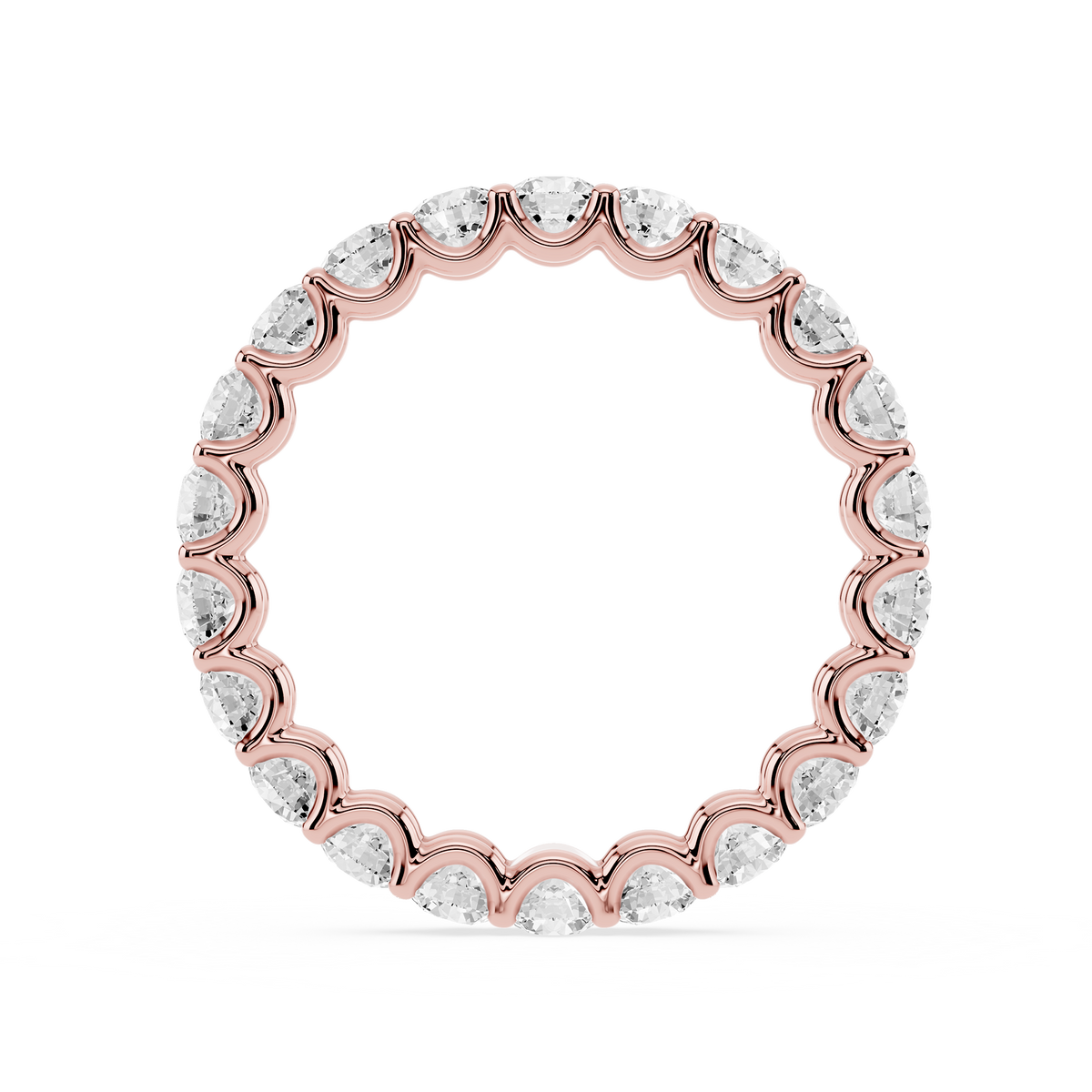 Lovea Romy Eternity Ring Rundschliff – Roségold