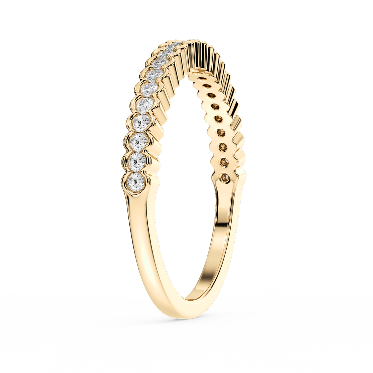 Lovea Rivka Vorsteckring – Halbzarge – Gelbgold