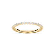 Lovea Melodie Trauring – Geteilte Krappen – Gelbgold